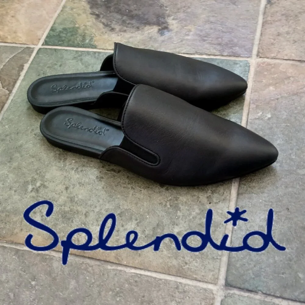 Splendid Black Leather Mule - Picture 2 of 9